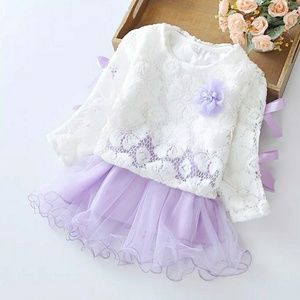 Lavender Girls Party Princess Dress